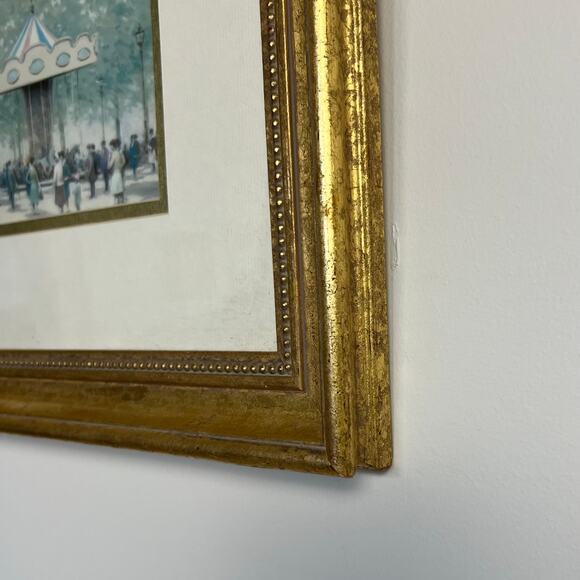 "Saturday Afternoon" by André Gisson Art – Gold Framed Reproduction Painting - Picture 10 of 10